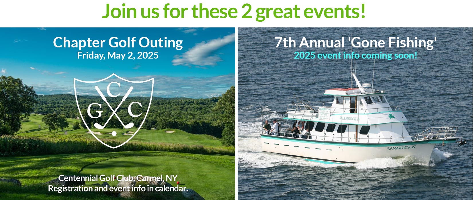 2025 Golf and Fishing events - Southeastern Chapter. NYSSFA